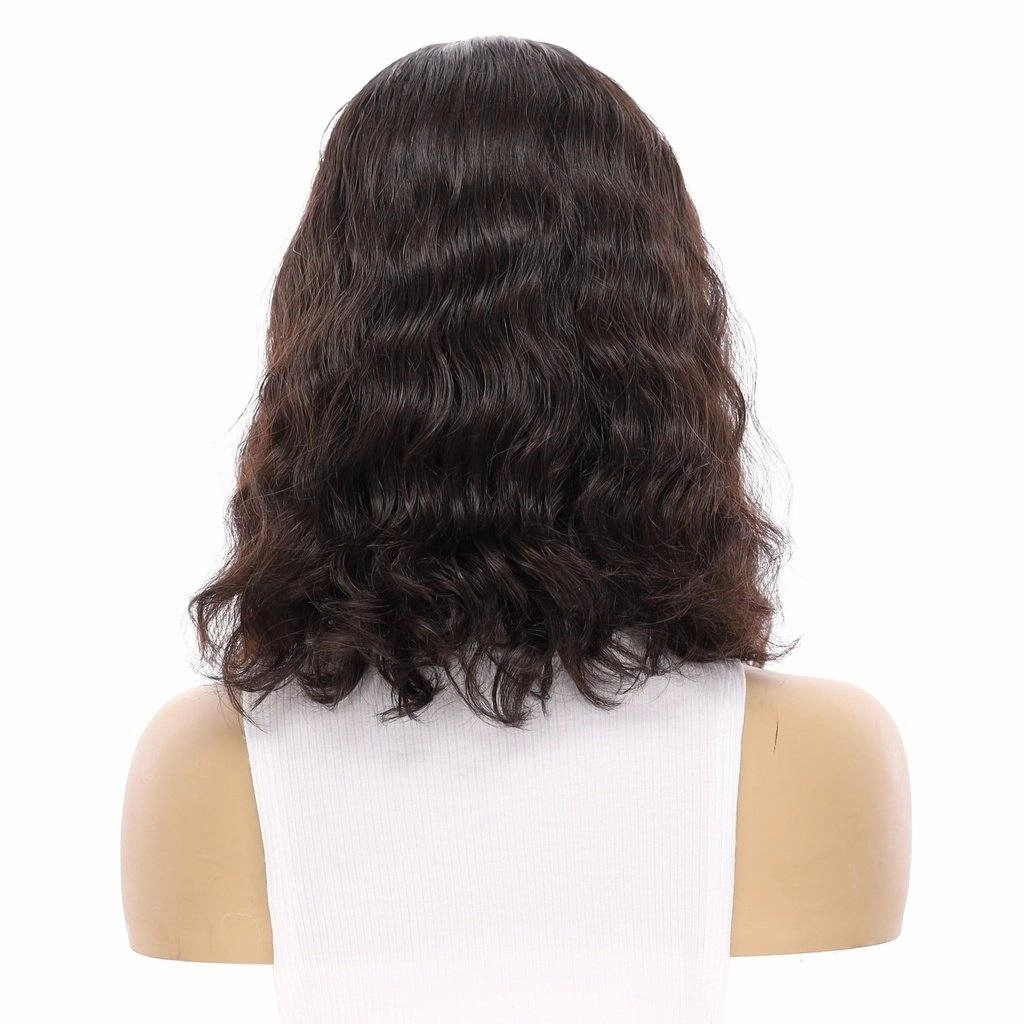 16" Princess Silk Top Wig Natural Black Wavy
