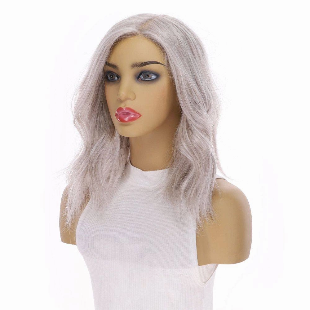 16" Princess Silk Top Wig Snow Grey