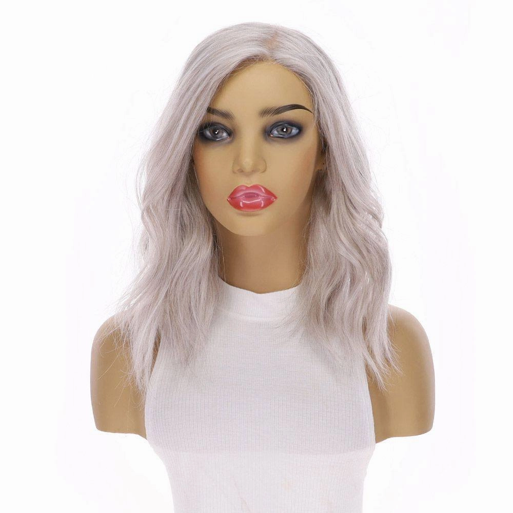 16" Princess Silk Top Wig Snow Grey
