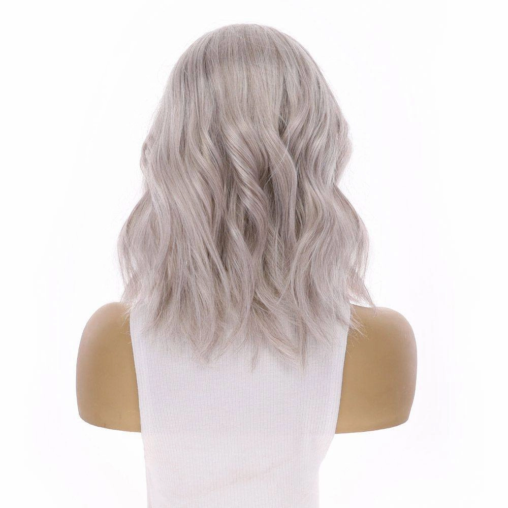 16" Princess Silk Top Wig Snow Grey