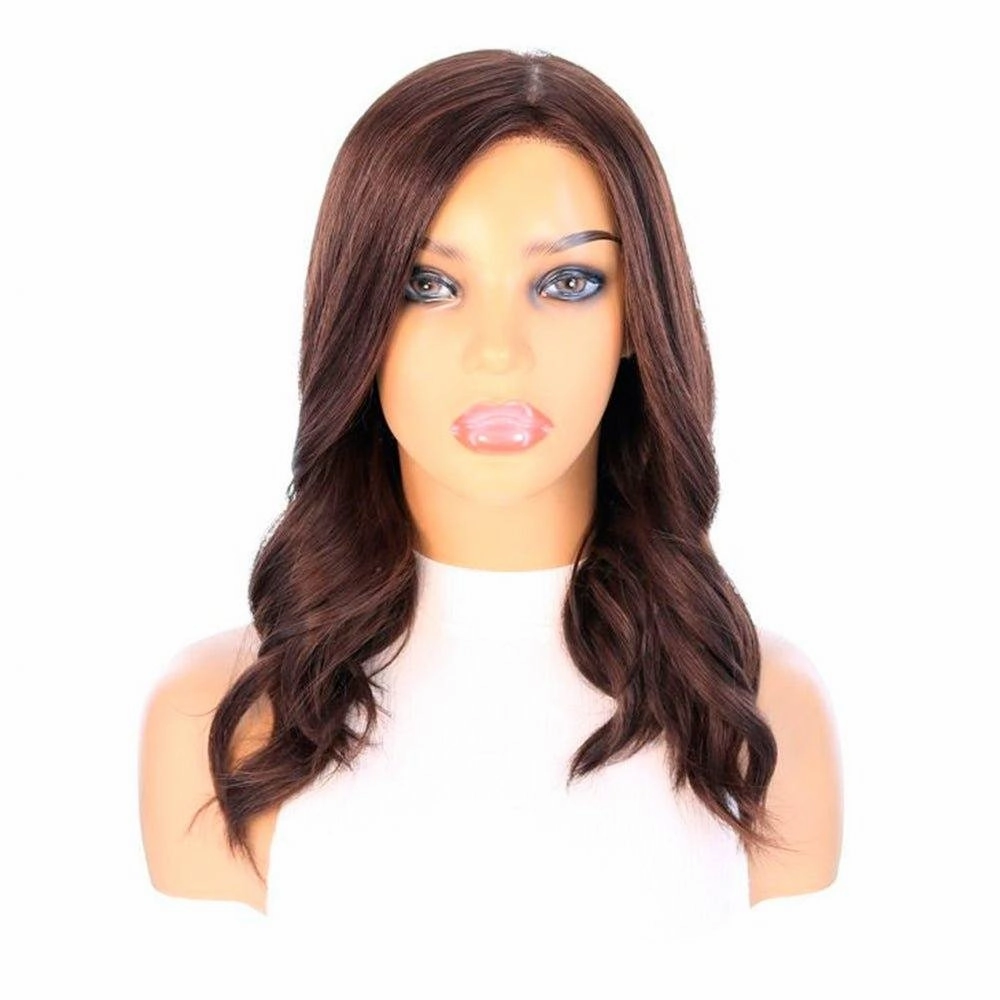 18" Princess Silk Top Wig Dark Brown