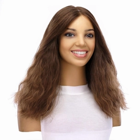 18" Princess Silk Top Wig Medium Brown Babylight Wavy