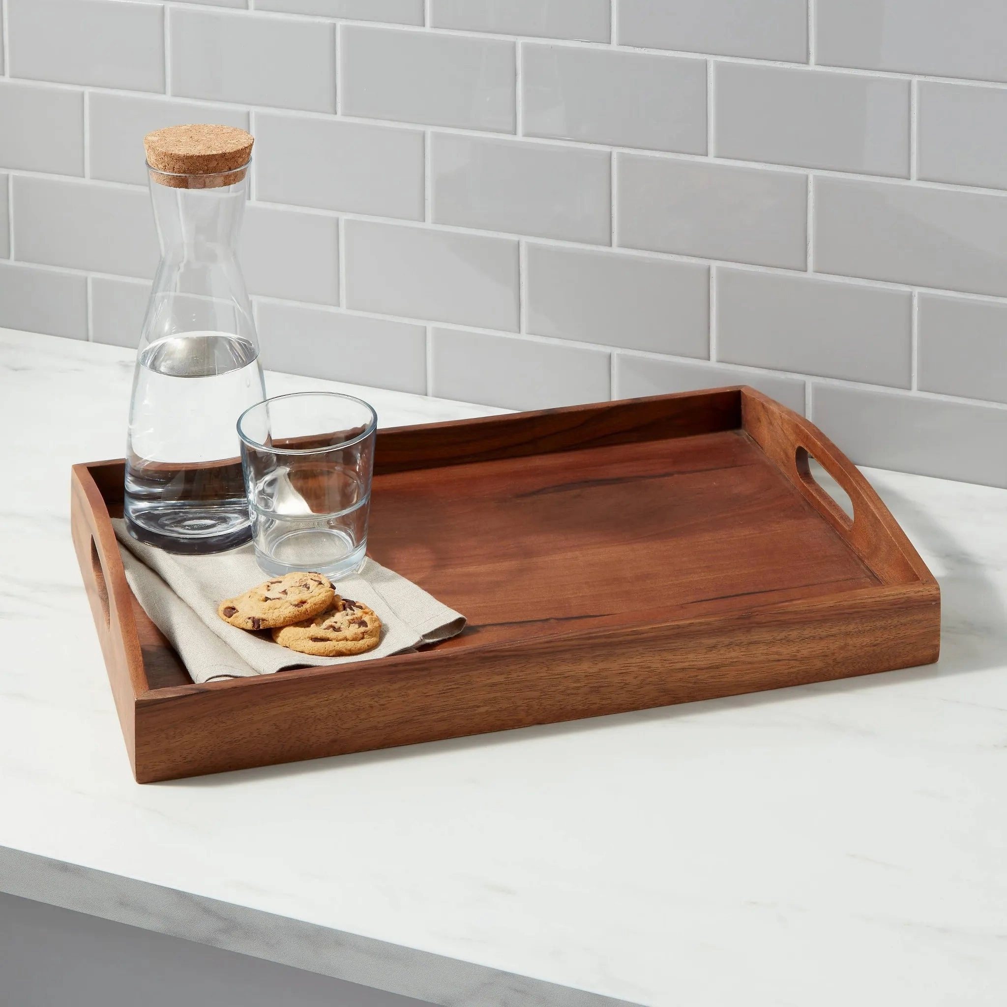 20" x 13" Wood Signature Serving Tray