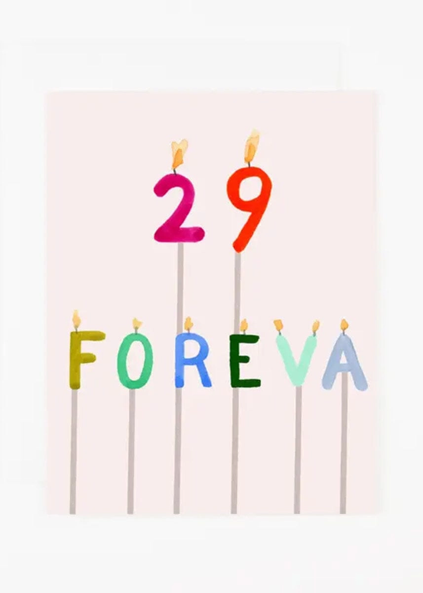 29 Foreva Candles Birthday Card