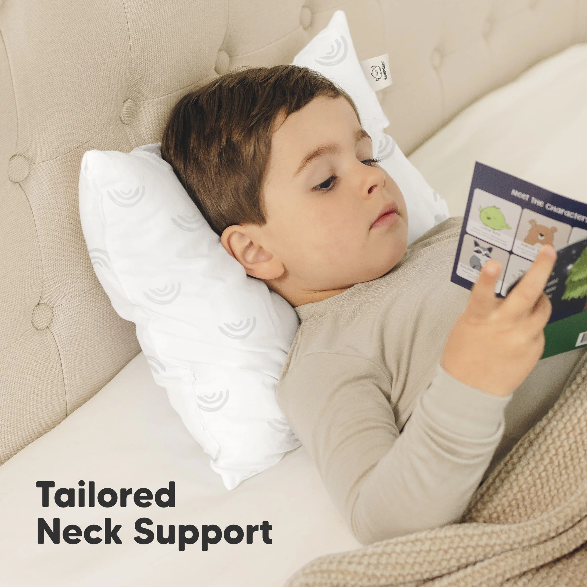 2-Pack Toddler Pillows (Gray Rainbow)