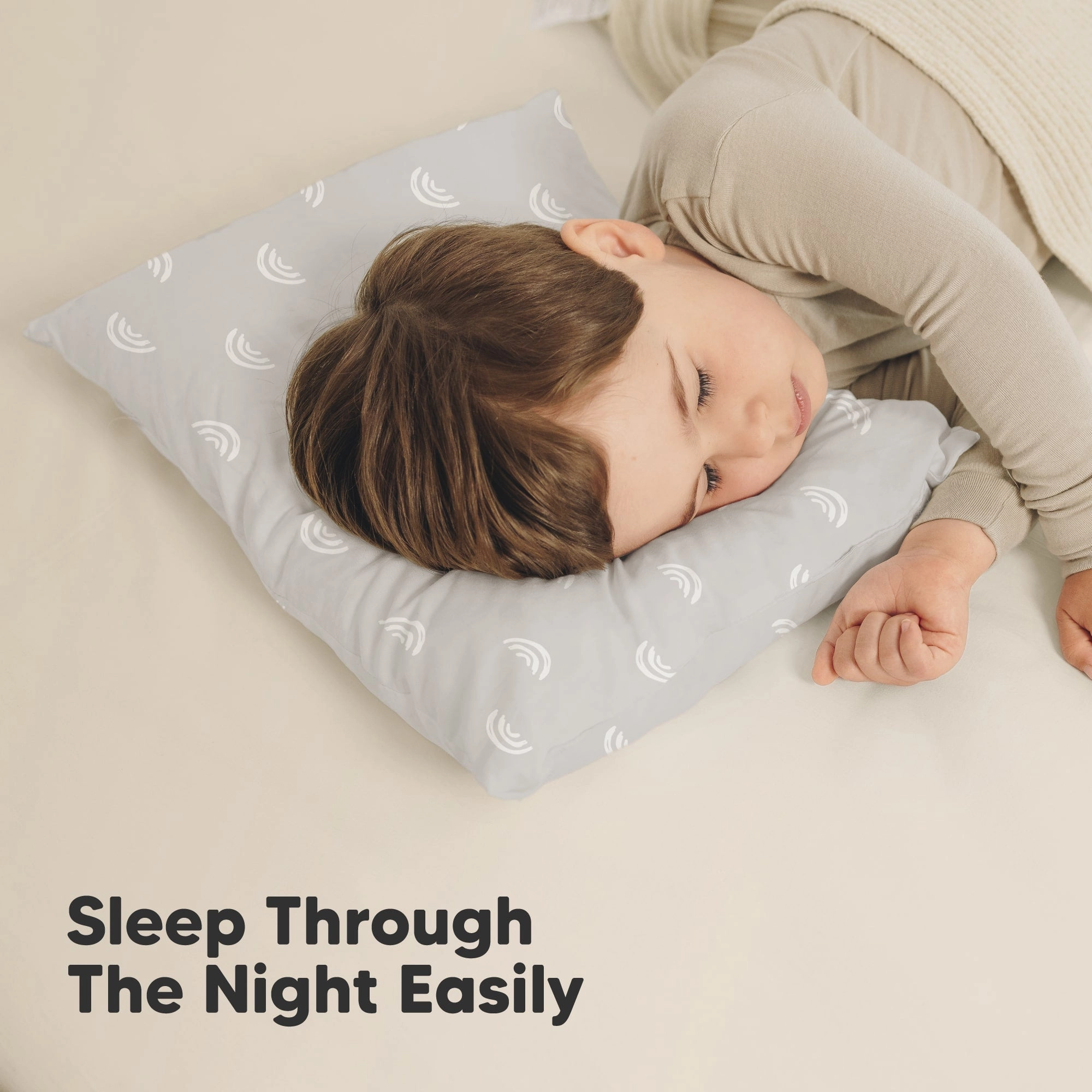 2-Pack Toddler Pillows (Gray Rainbow)