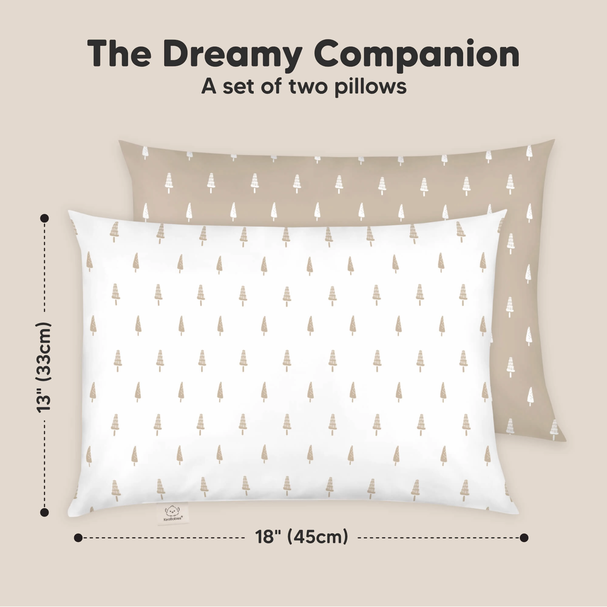 2-Pack Toddler Pillows (Pine Tree)