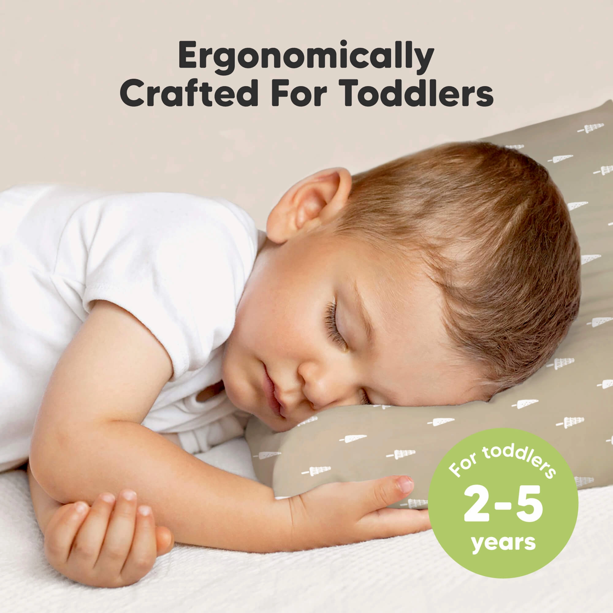 2-Pack Toddler Pillows (Pine Tree)