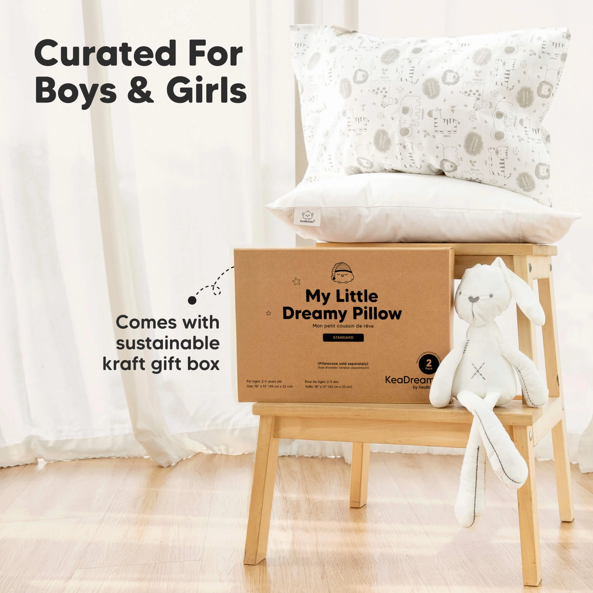 2-Pack Toddler Pillows (Wild Horns)