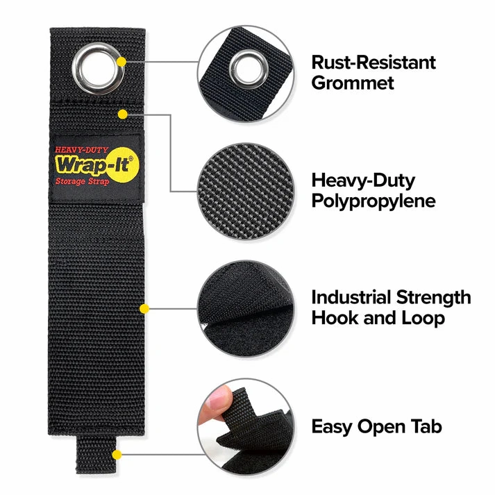 7-inch Heavy-Duty Storage Straps - 4 Pack