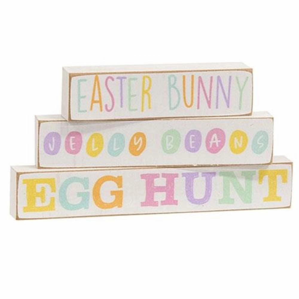 *3/Set Easter Bunny Pastel Block Stackers