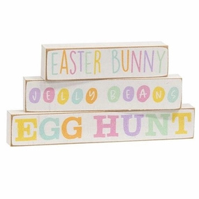 *3/Set Easter Bunny Pastel Block Stackers