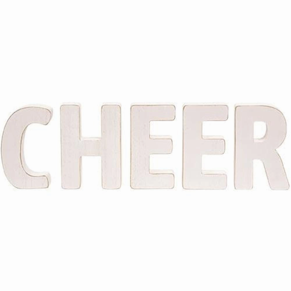 *5/Set CHEER Wooden Letters