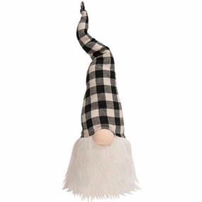 *Black & White Buffalo Check Gnome 16"