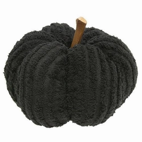 *Black Chenille Pumpkin 7.5"