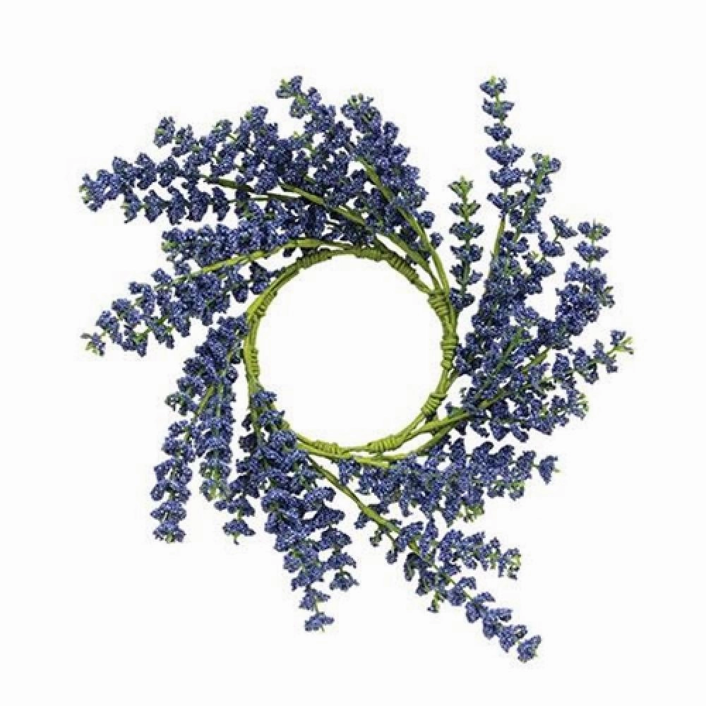 *Blue Astilbe Candle Ring 3.5"