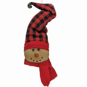 *Buffalo Check Snowman Ornament