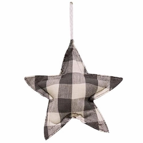*Buffalo Check Star Ornament