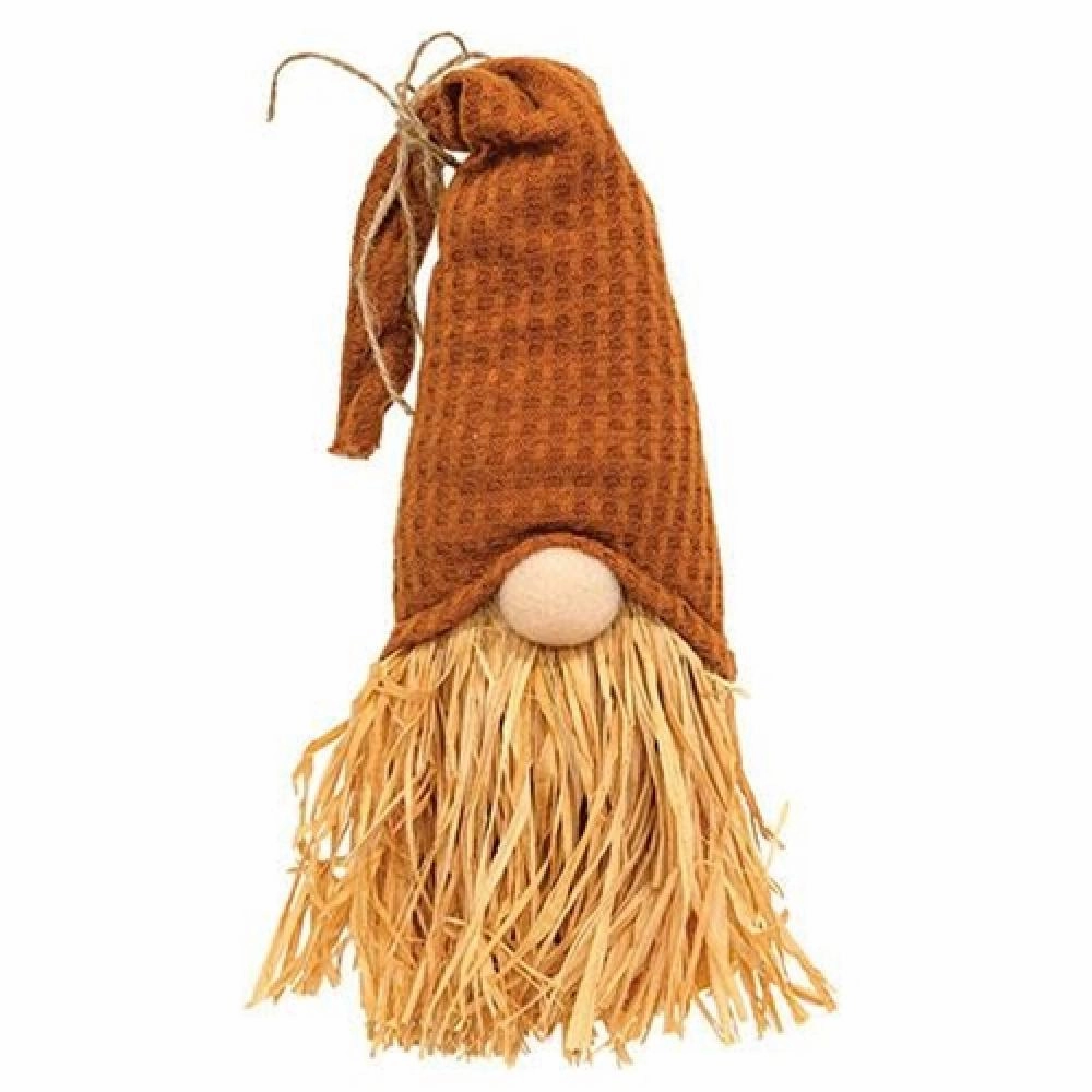 *Burnt Orange Raffia Gnome Large
