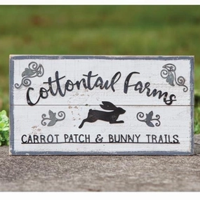 *Cottontail Farms Wood Sign