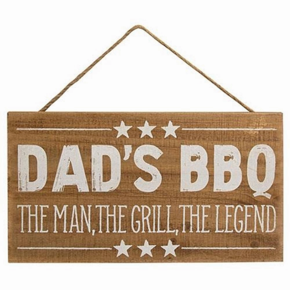 *Dad's BBQ Wood Hanging Sign