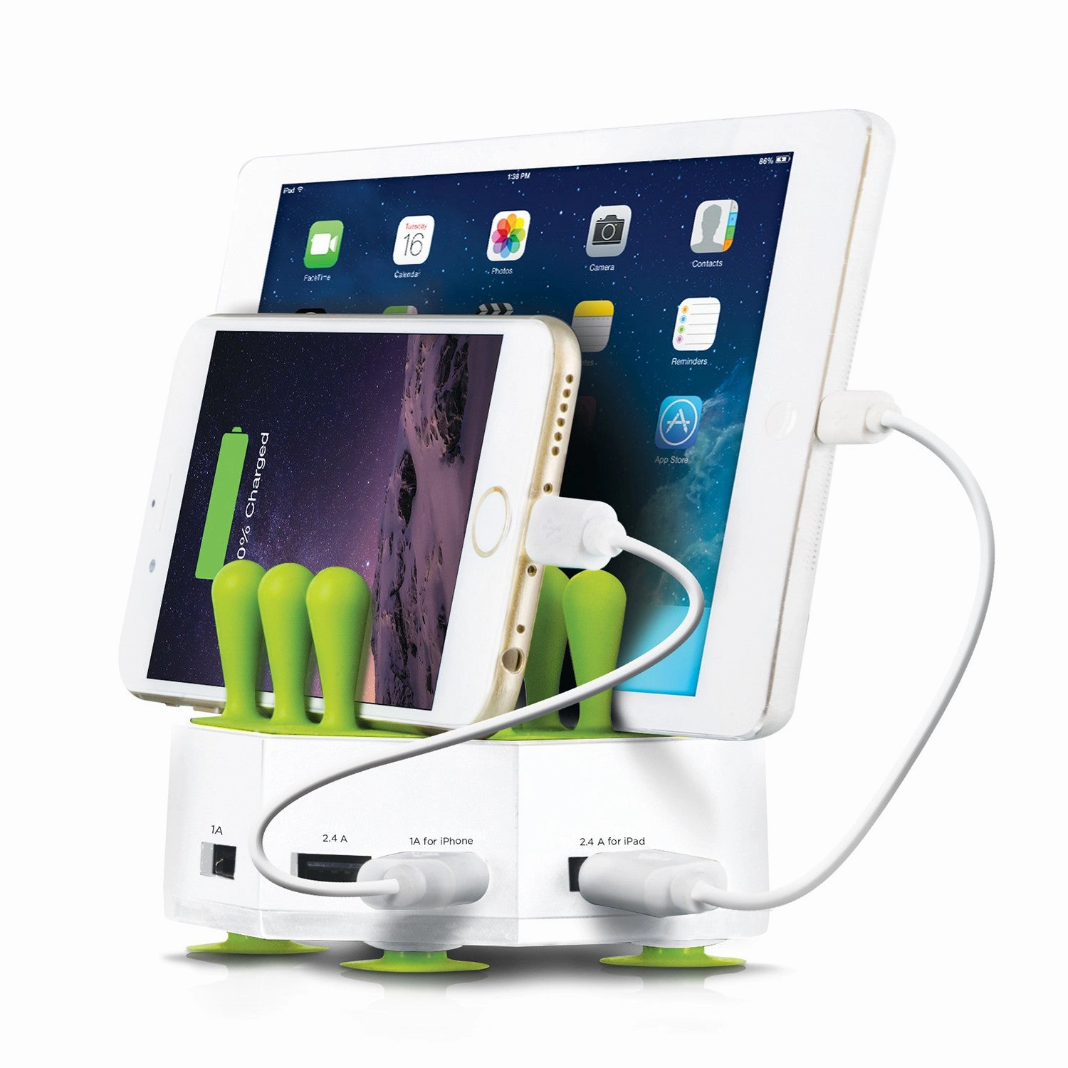 Aduro Grass Hub 4 Port USB Charging Station