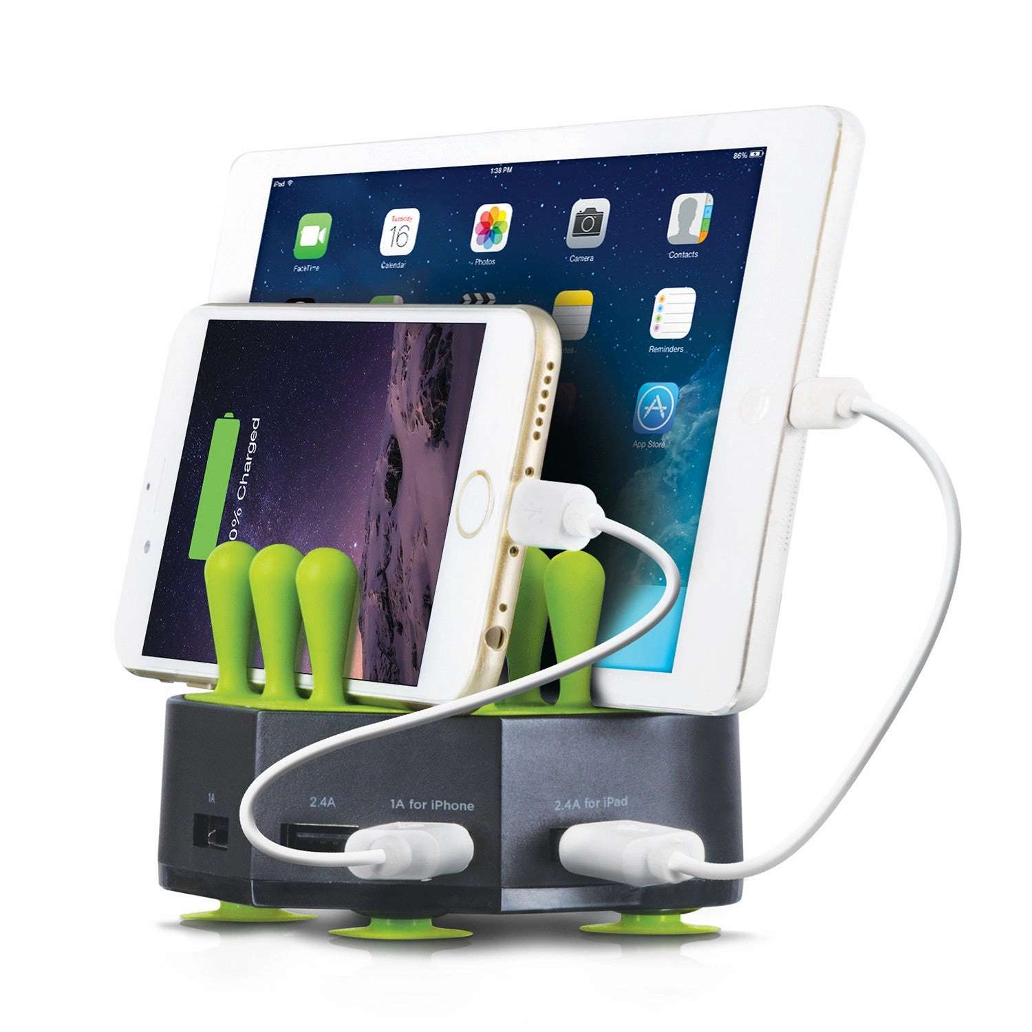 Aduro Grass Hub 4 Port USB Charging Station