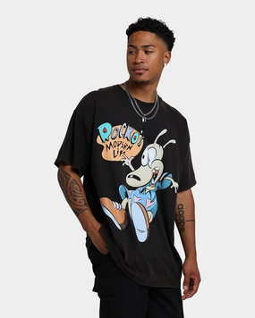 American Thrift X Rocko's Modern Life Rocko's Modern Life Vintage T-Shirt Black Wash