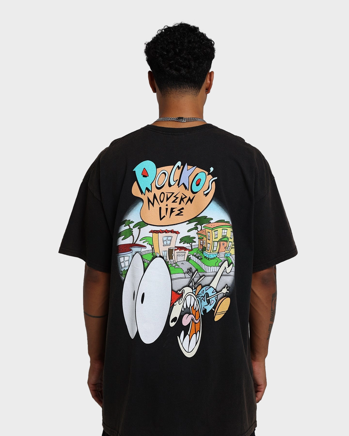 American Thrift X Rocko's Modern Life Rocko's Modern Life Vintage T-Shirt Black Wash