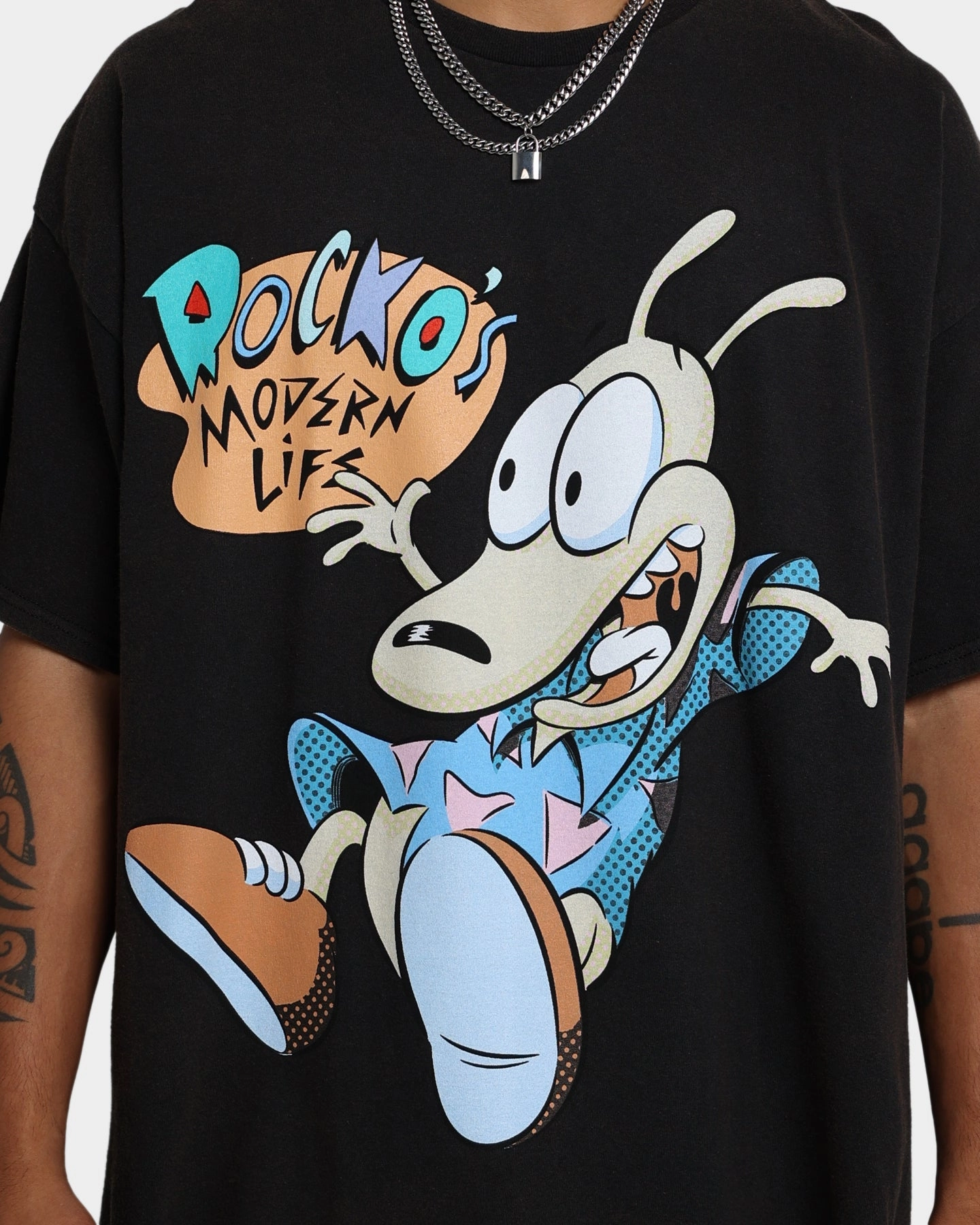 American Thrift X Rocko's Modern Life Rocko's Modern Life Vintage T-Shirt Black Wash
