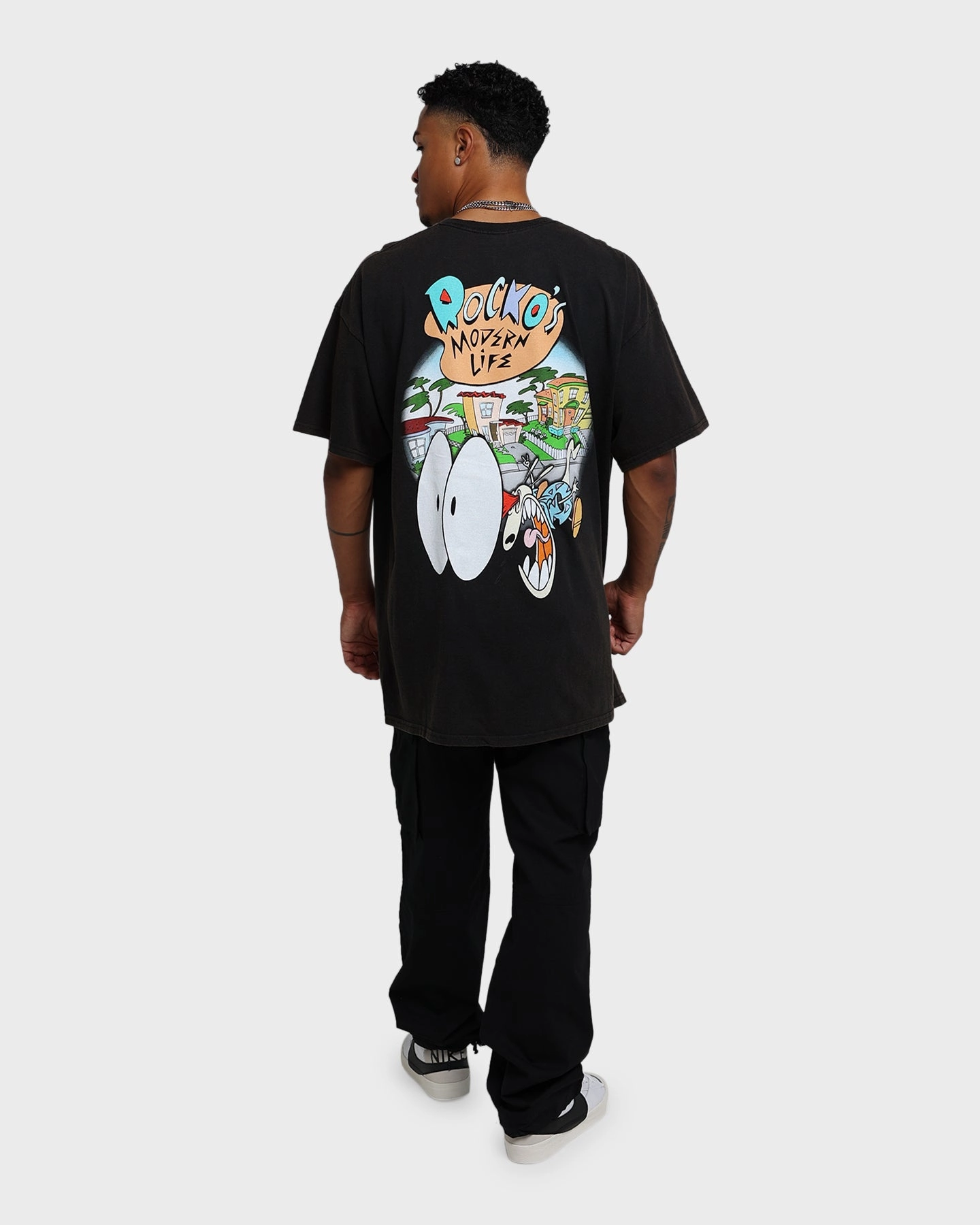 American Thrift X Rocko's Modern Life Rocko's Modern Life Vintage T-Shirt Black Wash