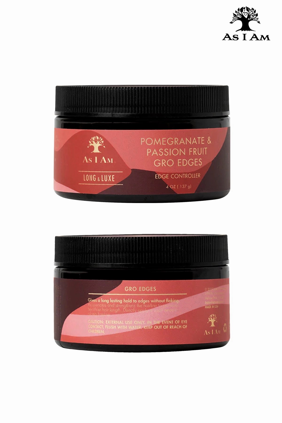 AS I AM LONG AND LUXE POMEGRANATE & PASSION FRUIT GROEDGES EDGE CONTROLLER 4oz