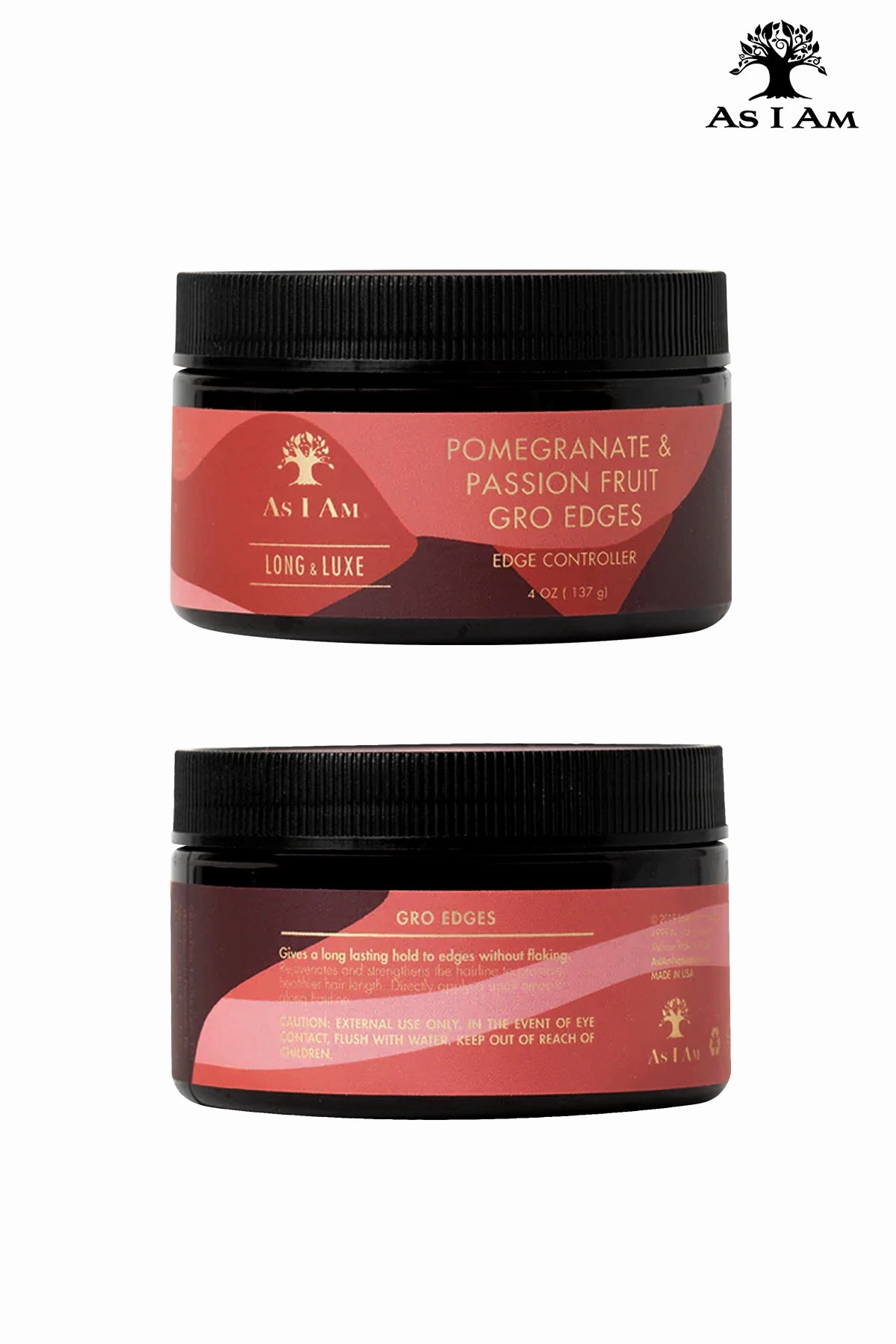 AS I AM LONG AND LUXE POMEGRANATE & PASSION FRUIT GROEDGES EDGE CONTROLLER 4oz