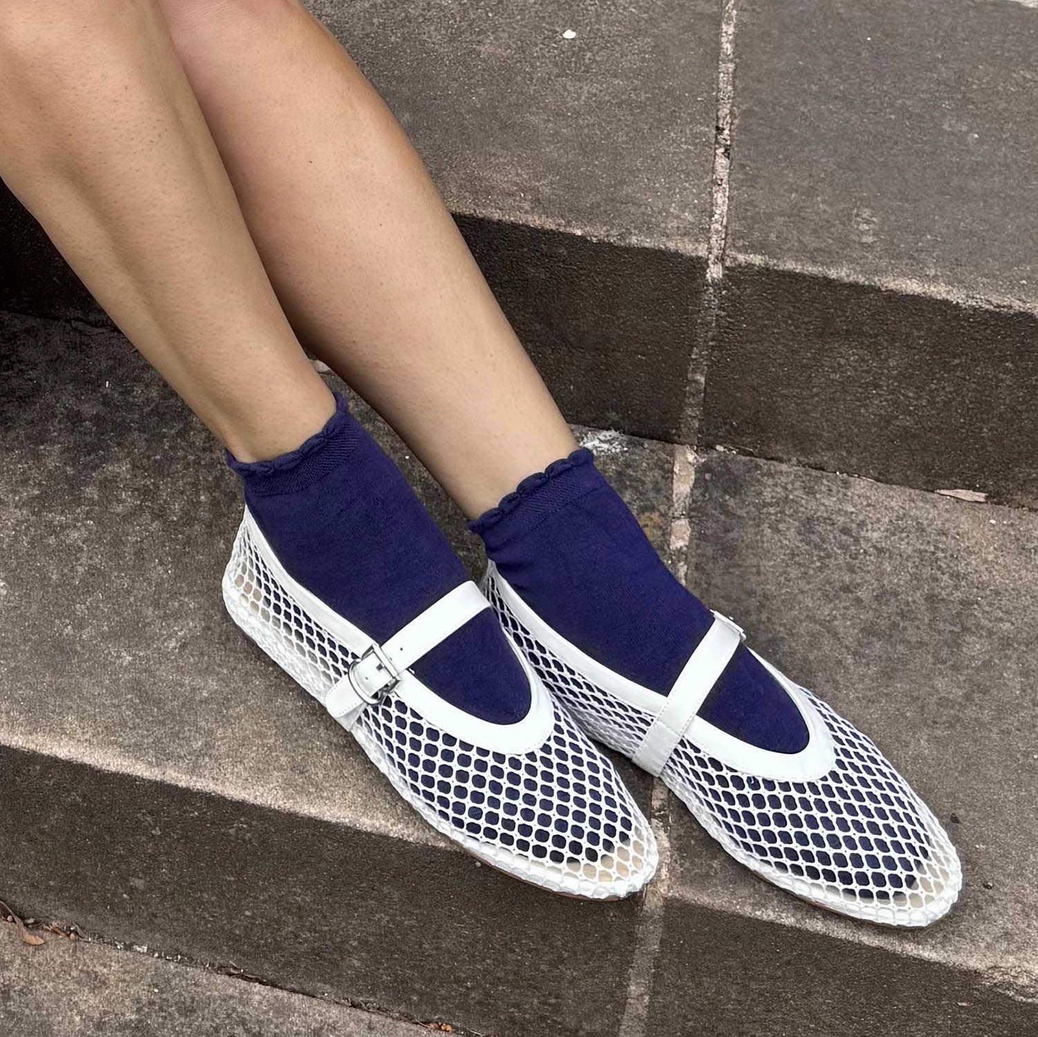 Bamboo Ankle Socks - 3 Pairs in Starling