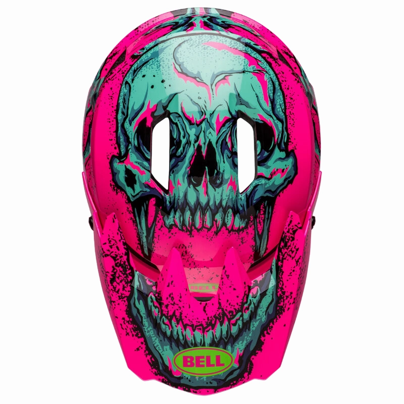 Bell Sanction 2 DLX MIPS Full Face Helmet - Bonehead - Gloss Pink-Turquoise
