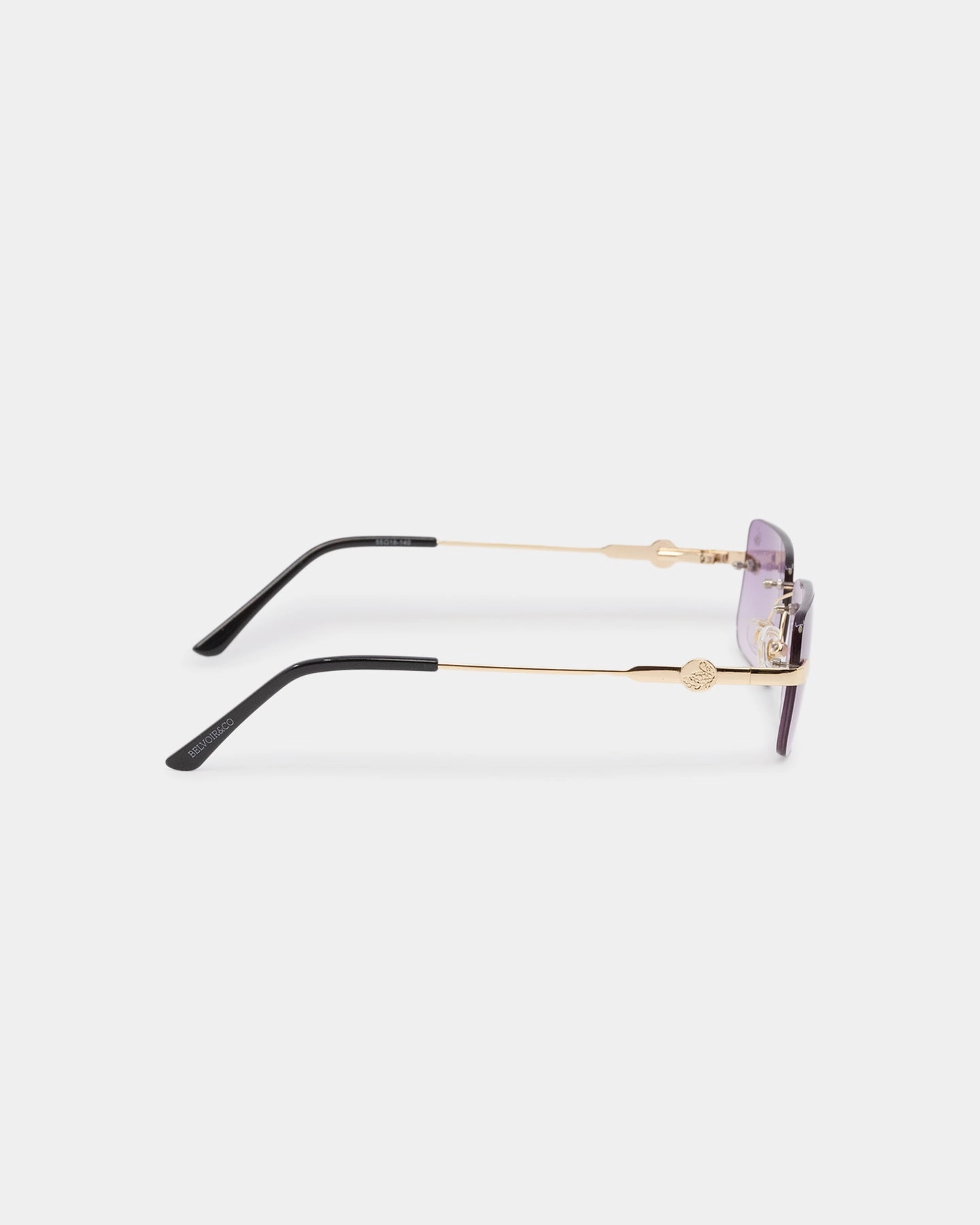 Belvoir & Co Hampton Sunglasses Purple/Gold