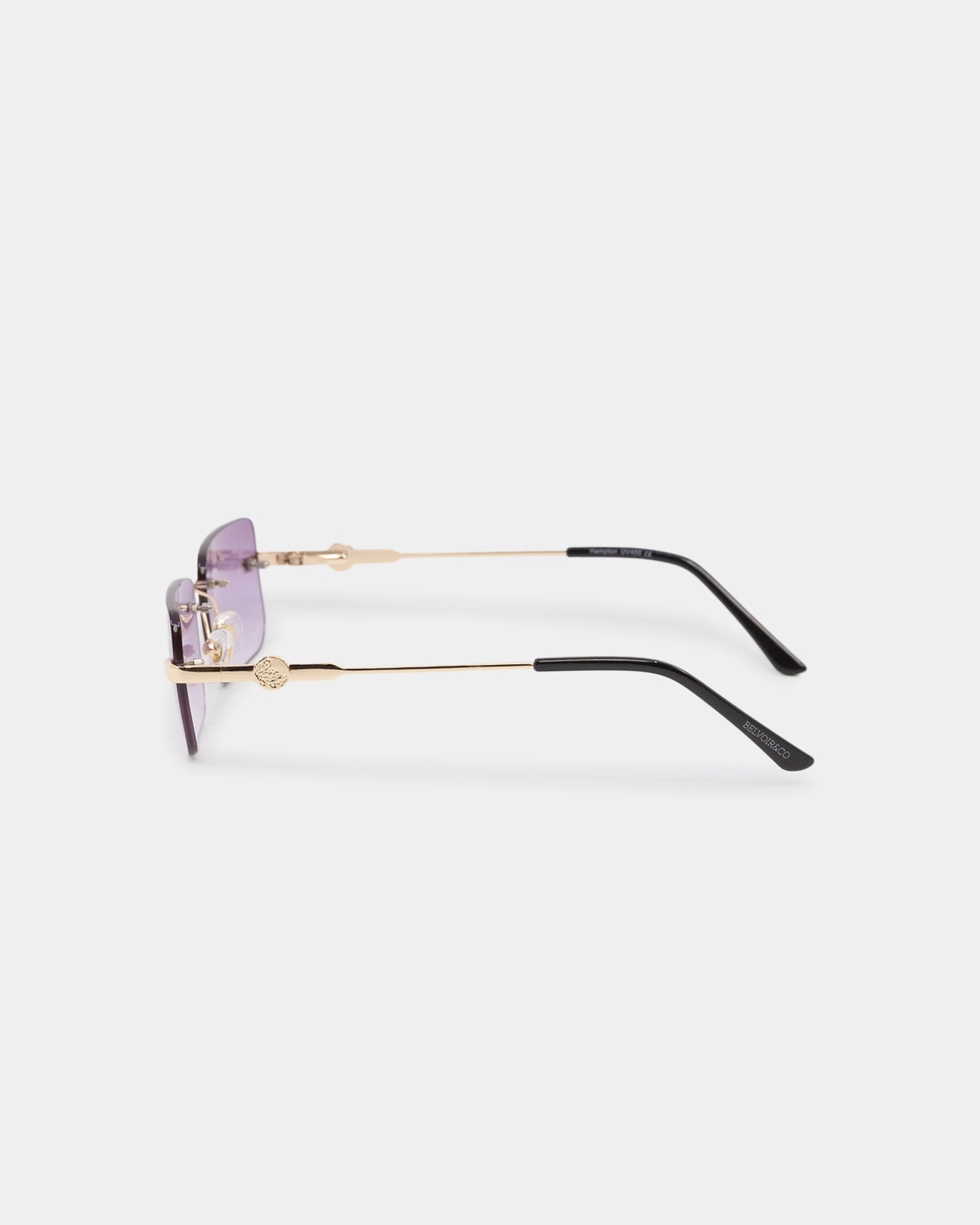 Belvoir & Co Hampton Sunglasses Purple/Gold