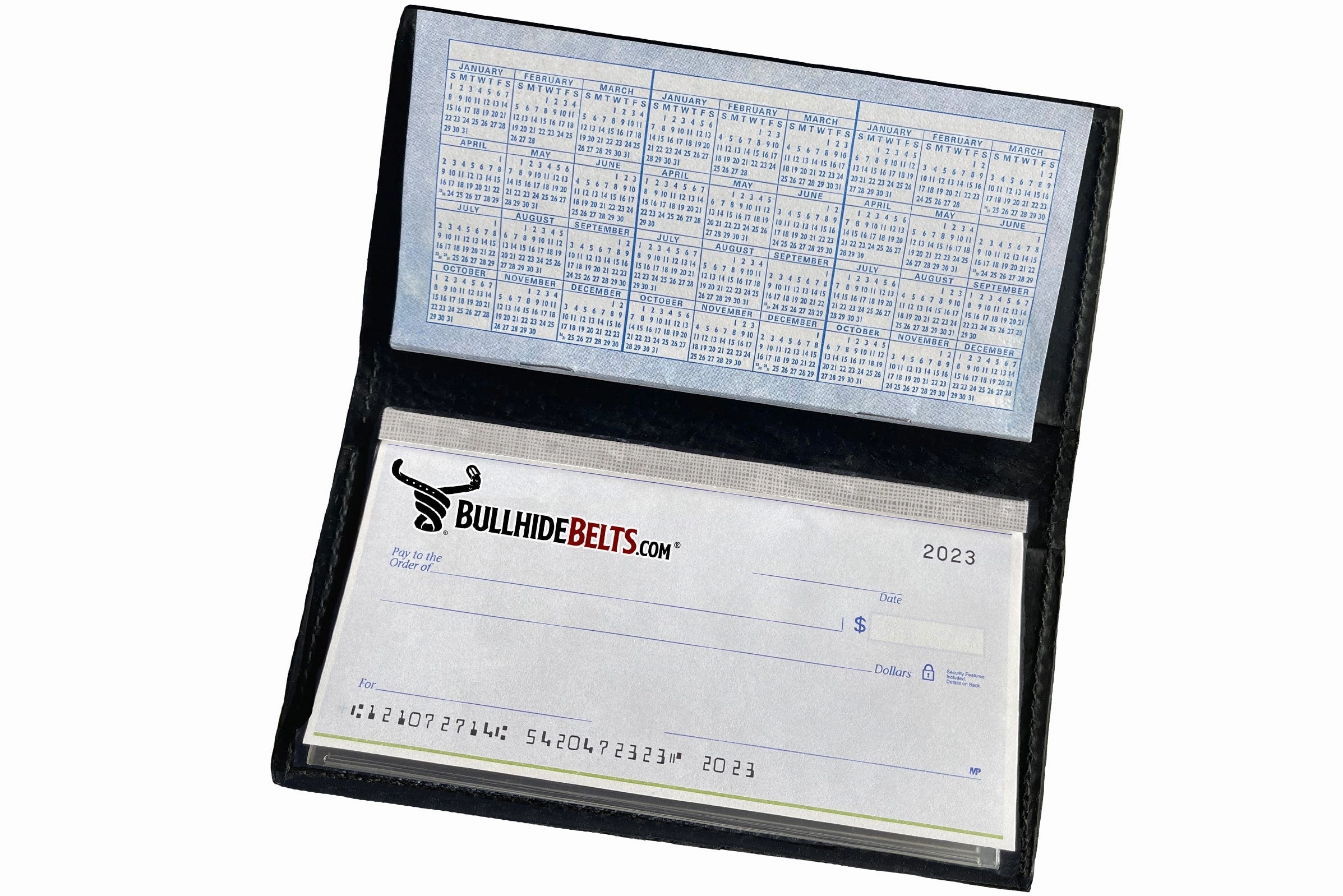 Black American Bison Checkbook Cover