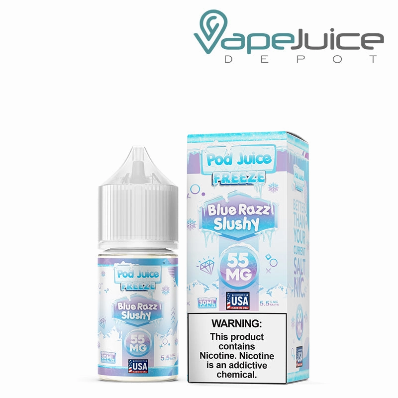 Blue Razz Slushy Freeze Pod Juice TFN Salt 30ml