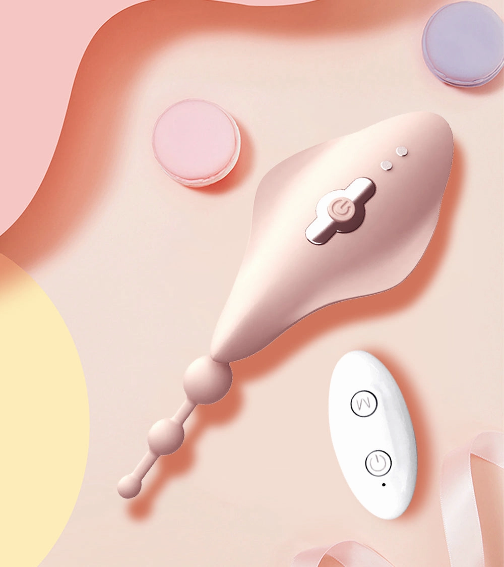 Butterfly Clit and G Spot Vibrator with Anal Beads for Panties - W8