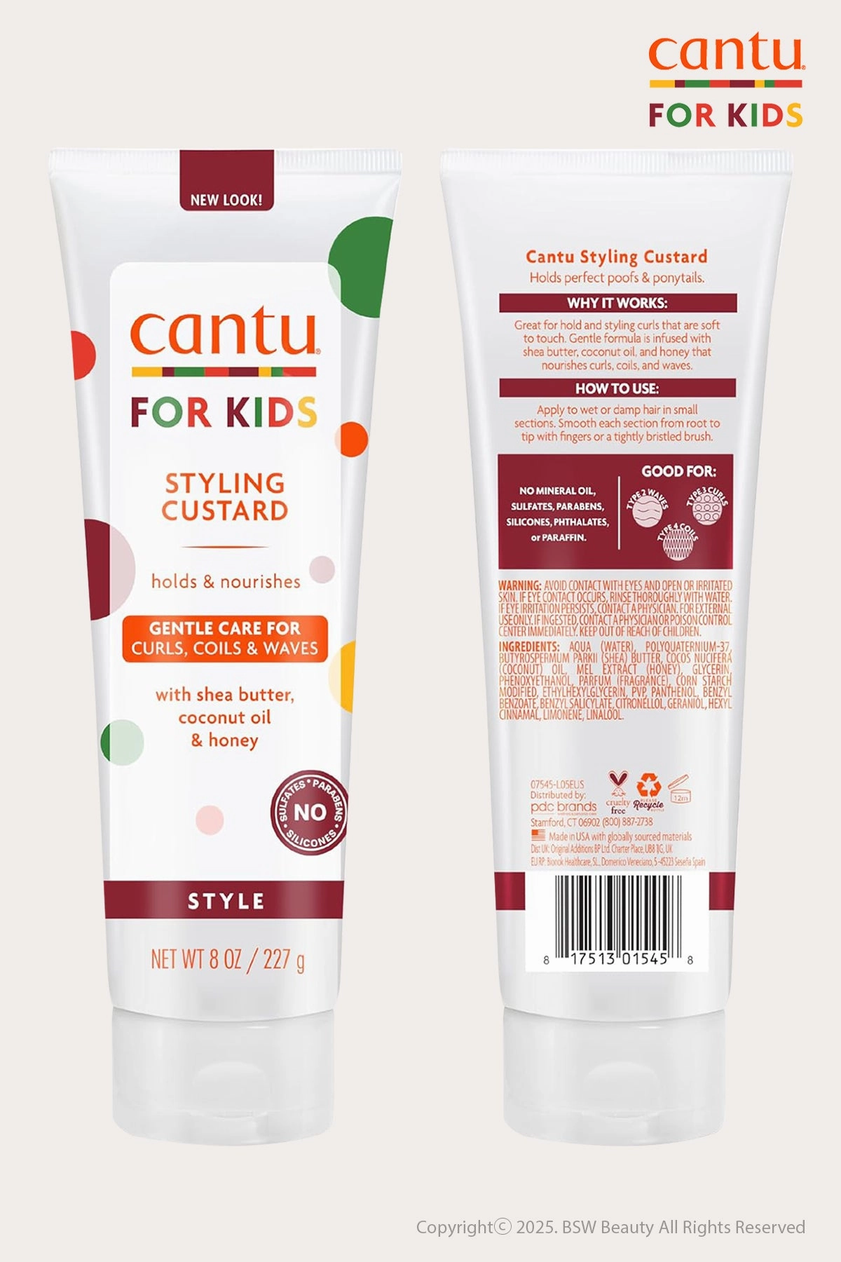 CANTU CARE FOR KIDS STYLING CUSTARD 8oz