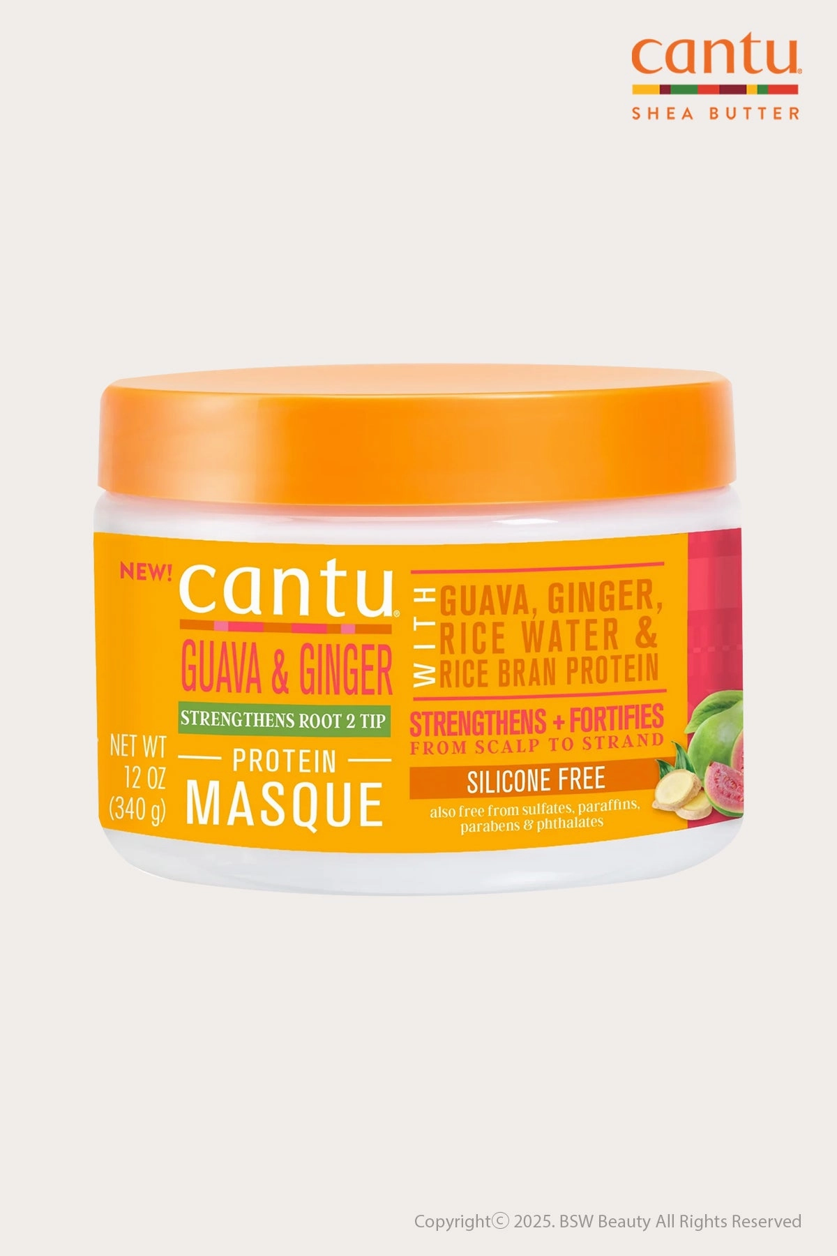 CANTU GUAVA & GINGER RICE WATER PROTEIN MASQUE 12oz