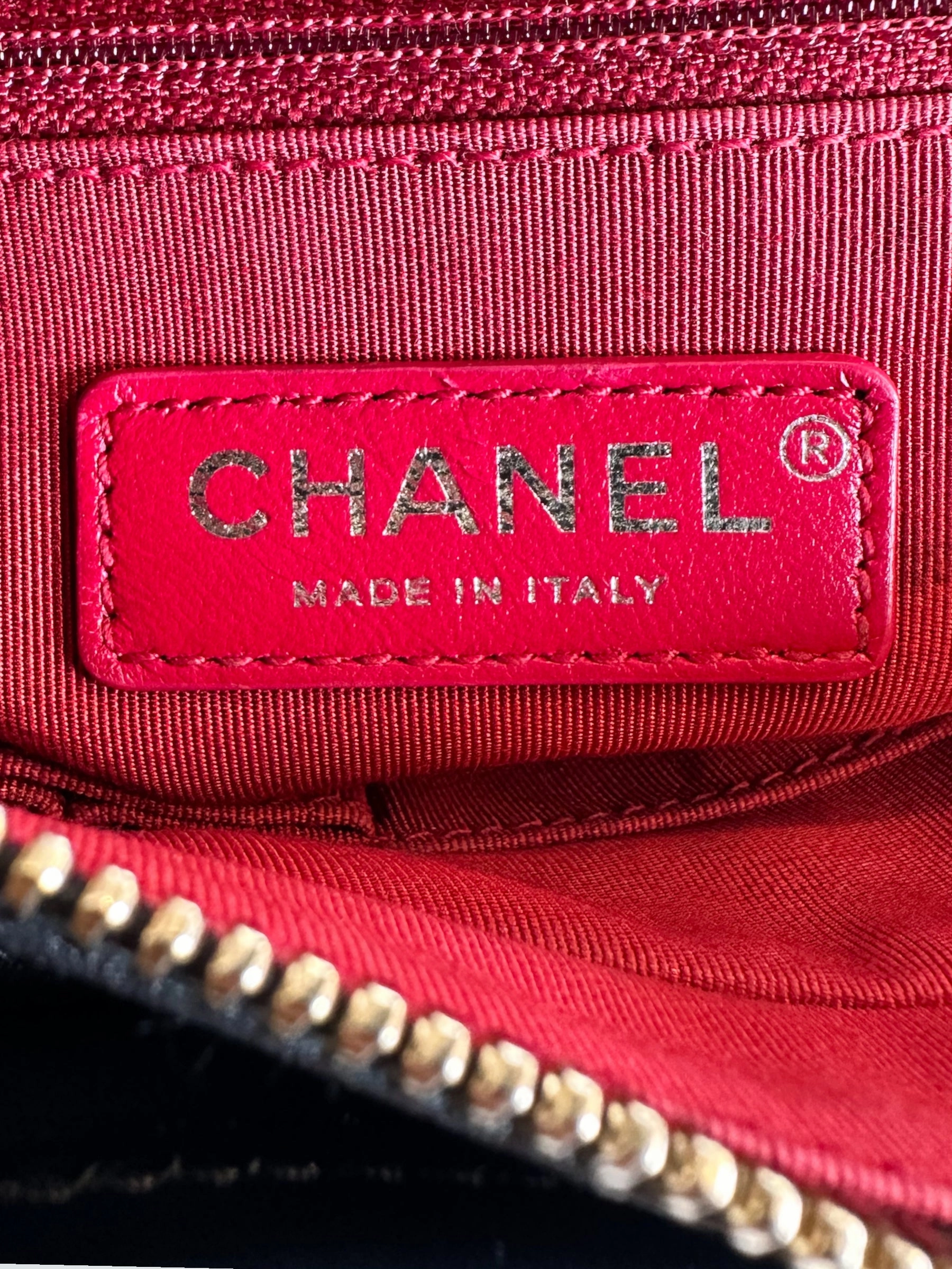 Chanel Black Calfskin Leather Small Gabrielle Crossbody