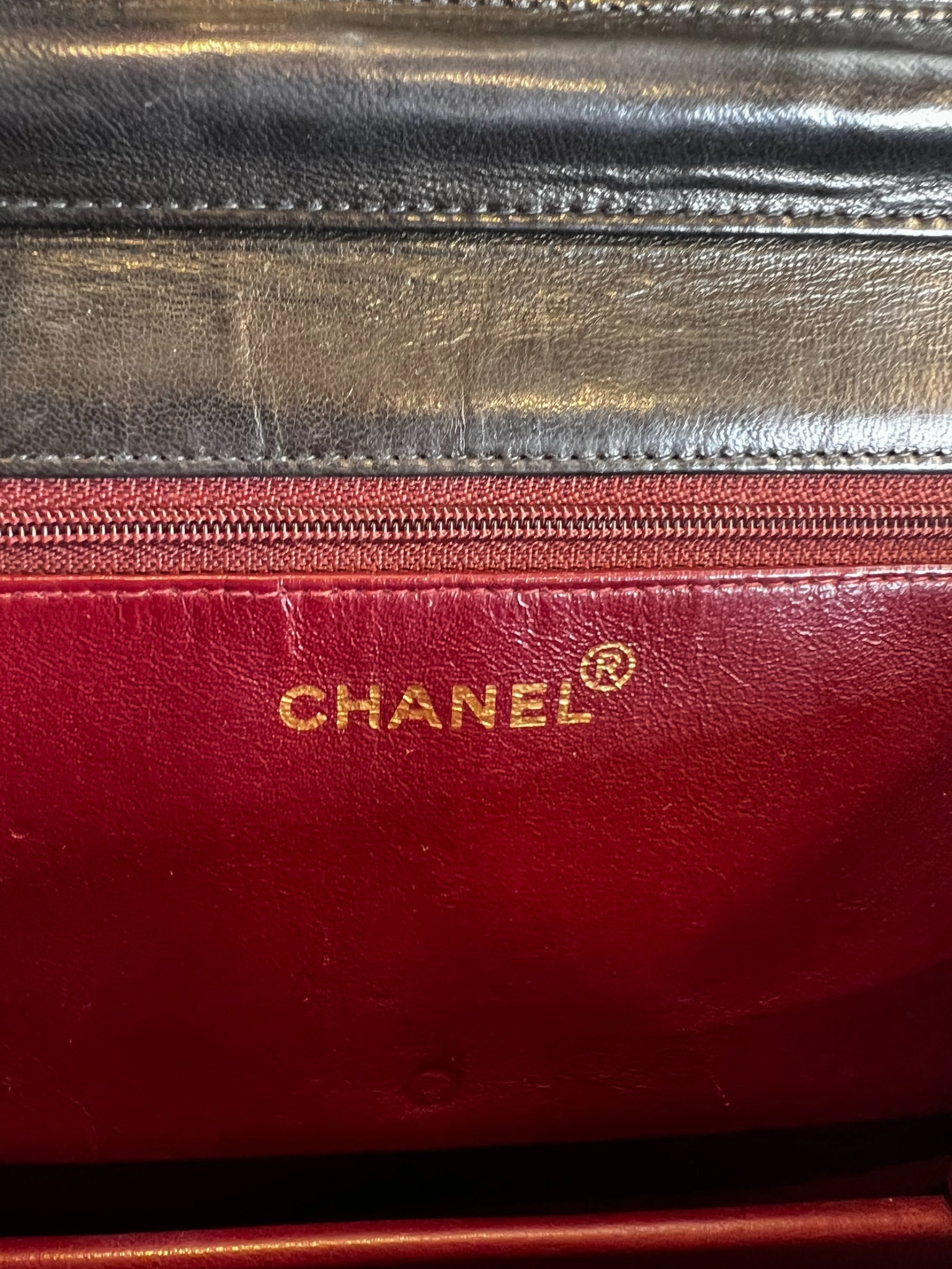 Chanel Black Lambskin Leather Small Single Flap