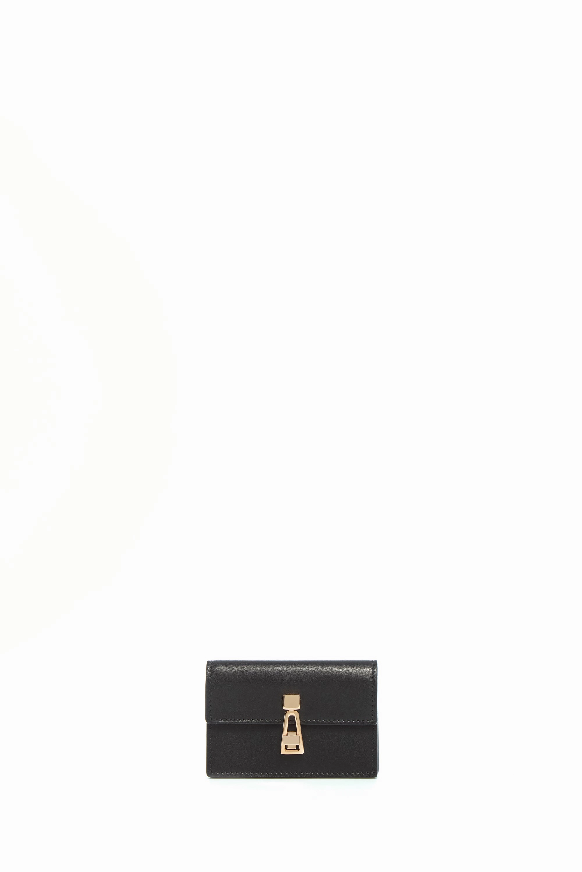 Concertina Card Wallet in Black Leather