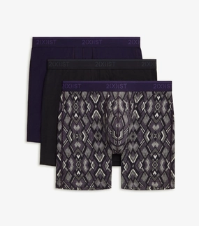 Cotton Stretch 6" Boxer Brief 3-Pack