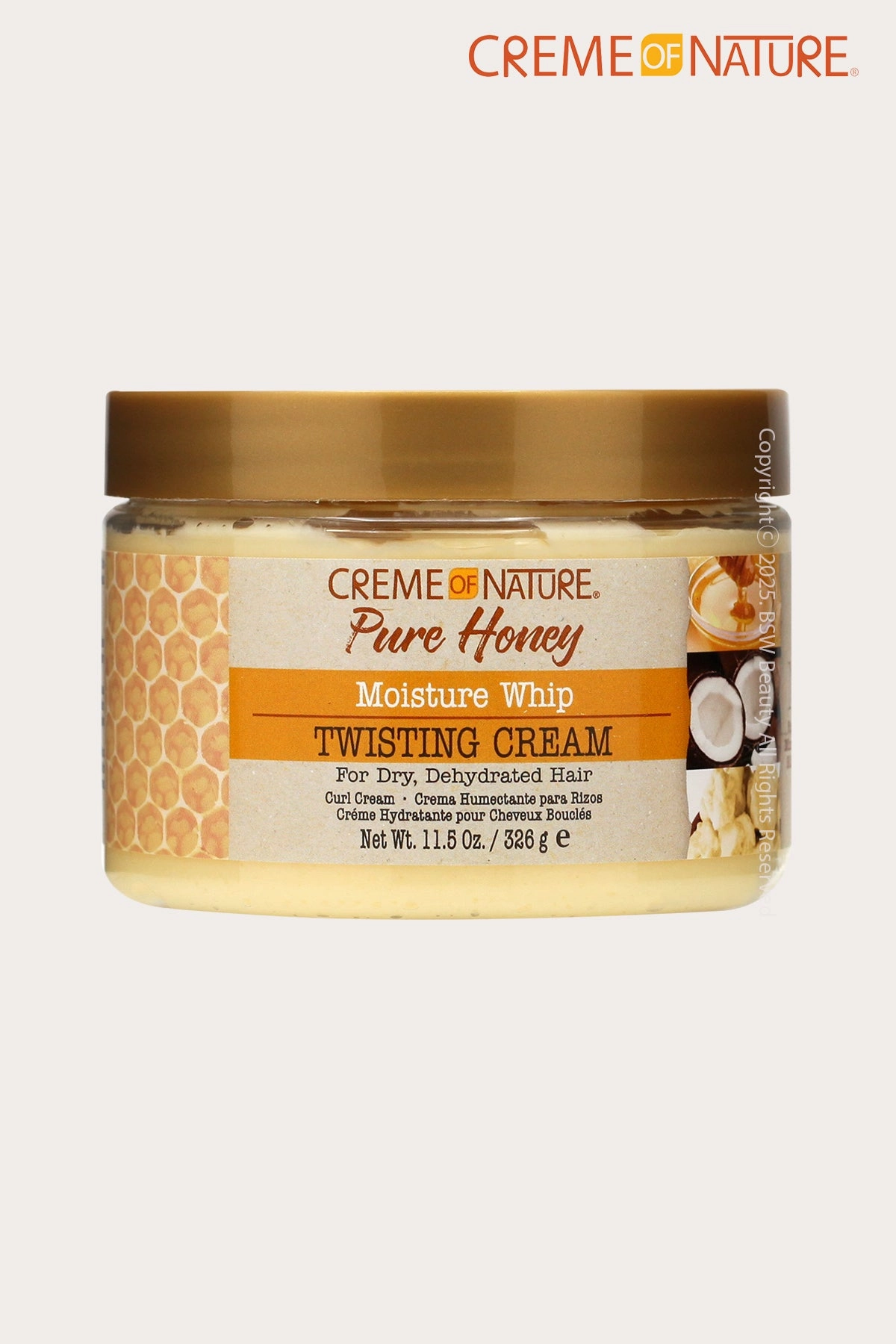 CREME OF NATURE PURE HONEY MOISTURE WHIP TWISTING CREAM 11.5oz