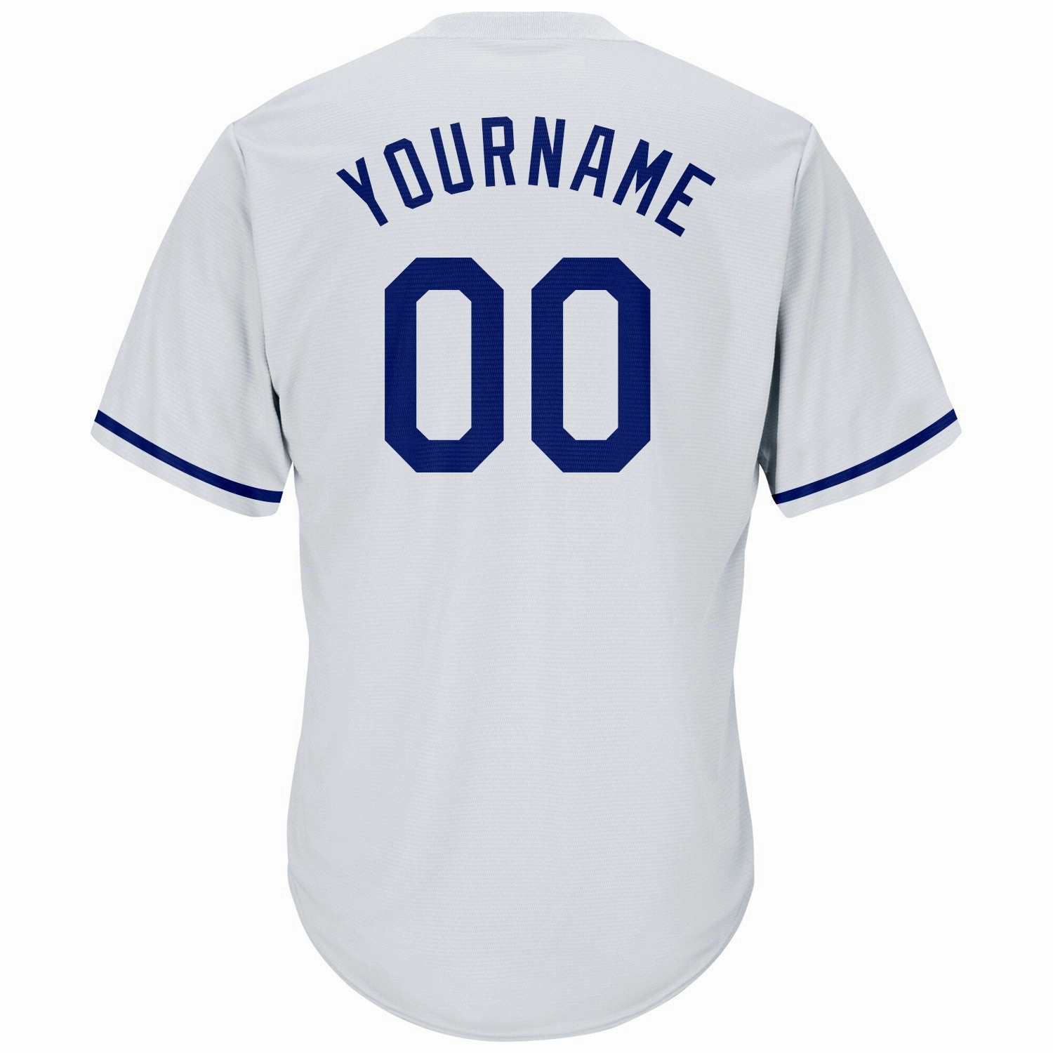 Custom White Royal-Red Authentic Throwback Rib-Knit Baseball Jersey Shirt