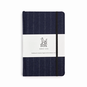 Dark Blue Stripe Medium Notebook