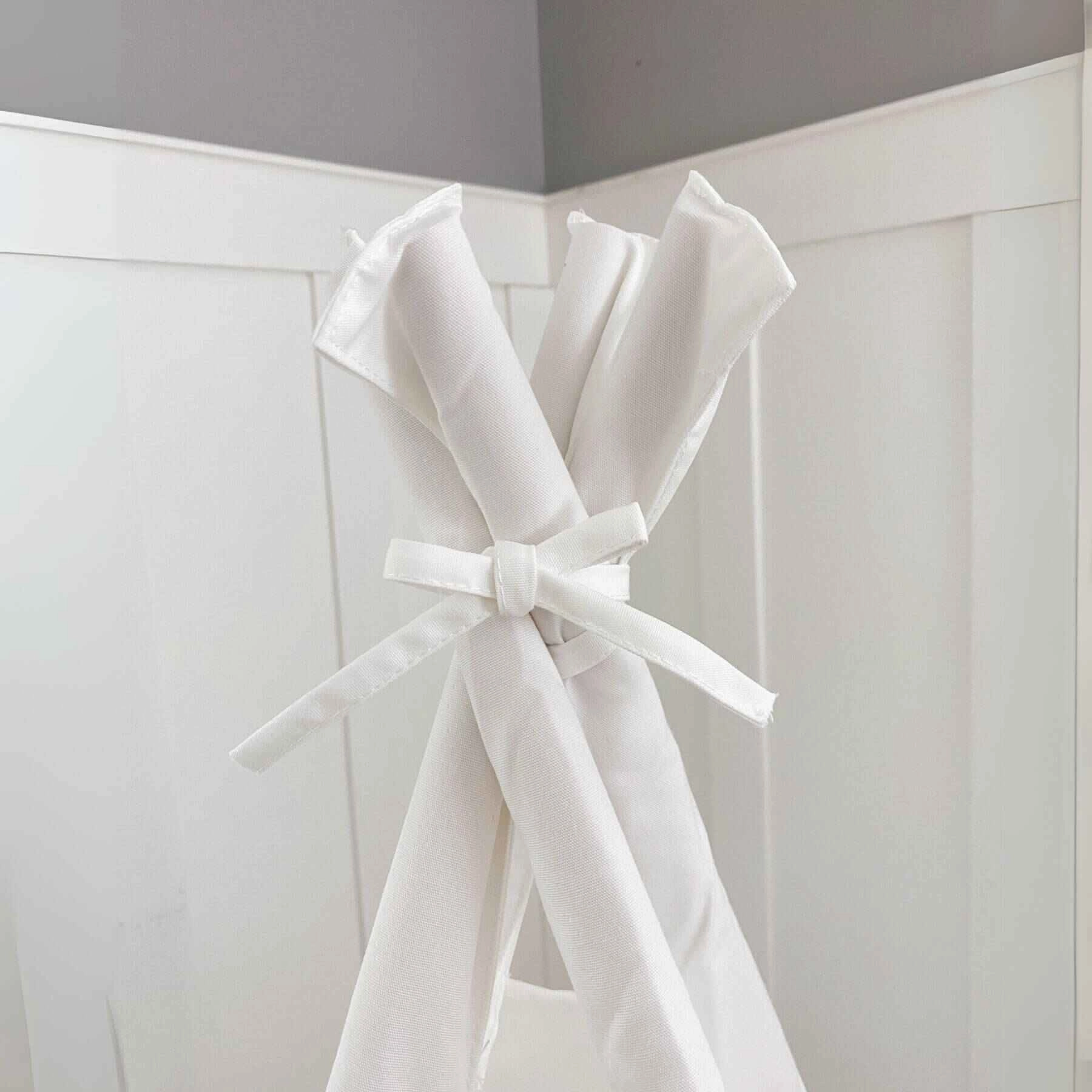 Domestic Objects Play Tent Canopy No Doors, Cream, Crib/Cot 28 X 52" Inches